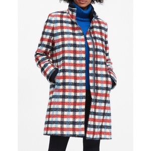 Italian Plaid Stadium Coat
